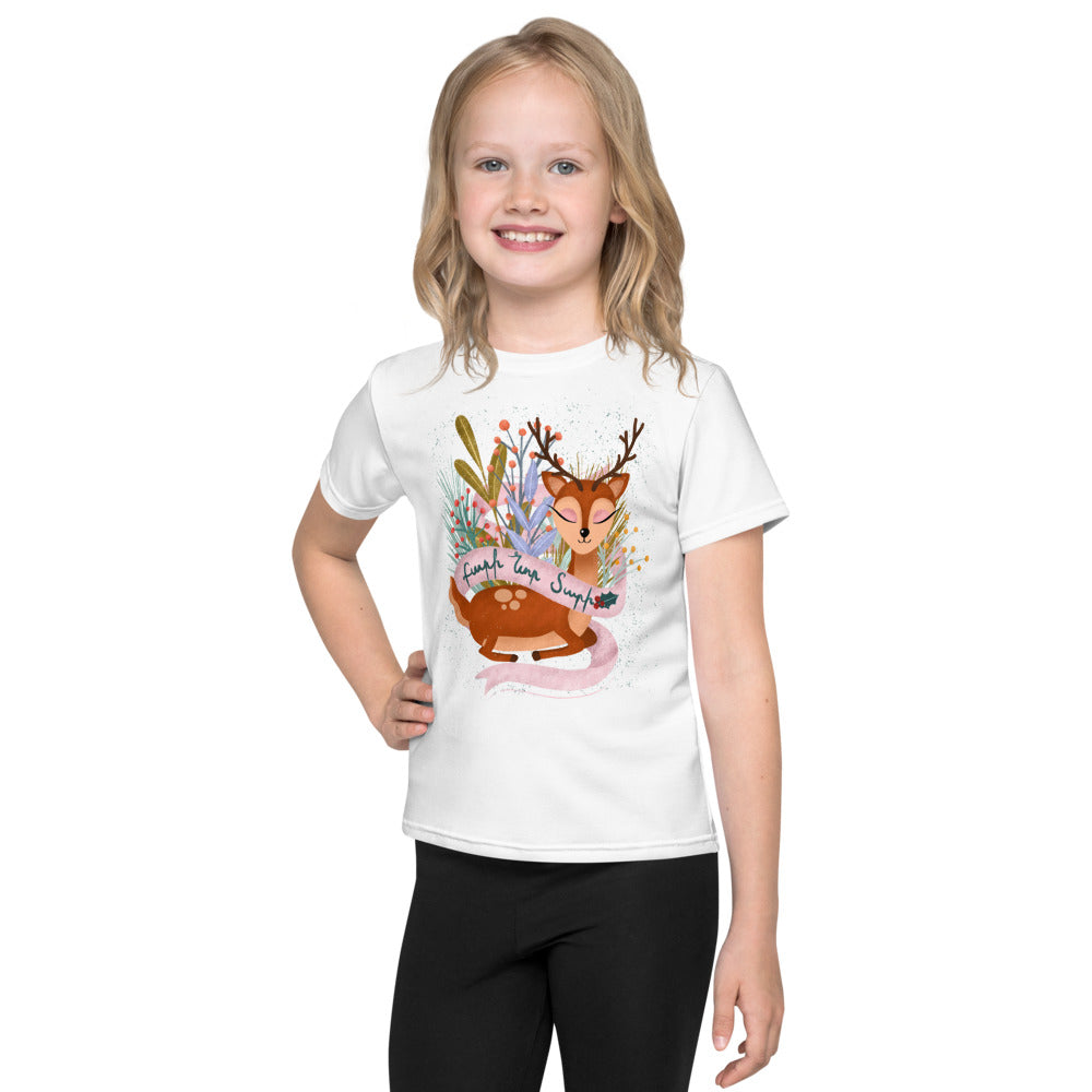 Holiday Deer - Kids Shirt (Crew Neck)