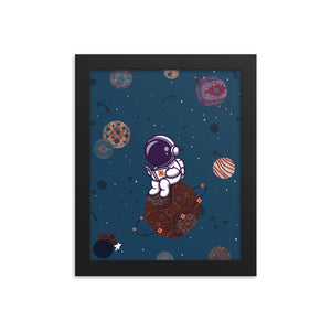 Once Upon a Time in Space (AR) - Framed Digital Art